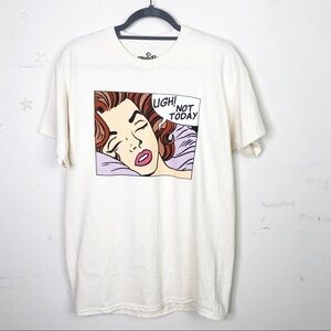 𝅺Goodie two sleeves  “not today” graphic tee shirt